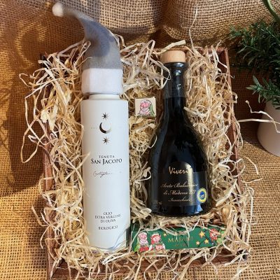 Bio Olivenöl, Aceto Balsamico 6 J., Schichtnougat